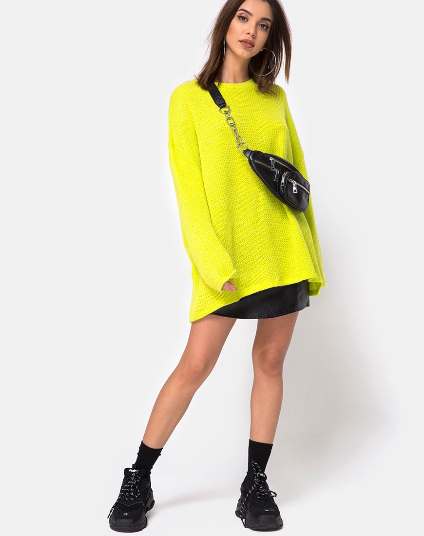 Image of Ajie Oversize-Pullover in Limette