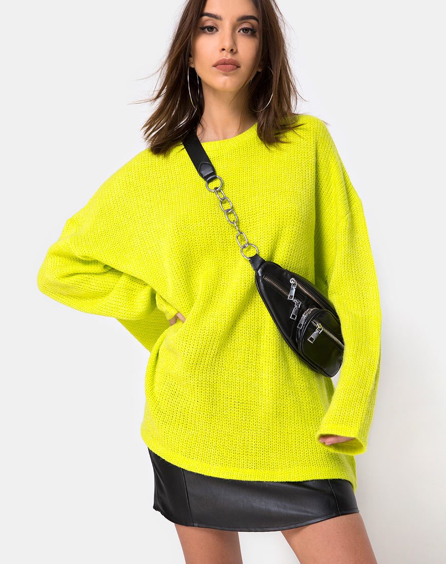 Image of Ajie Oversize-Pullover in Limette