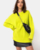 Image of Ajie Oversize-Pullover in Limette
