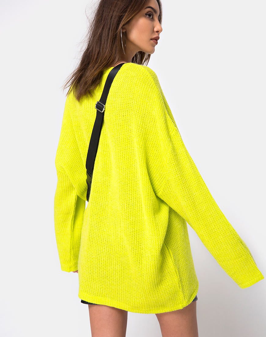 Image of Ajie Oversize-Pullover in Limette