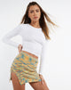 Bild von MOTEL X JACQUIE Akemi Mini Rock in Mix Space Dye Multi Farbe