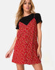 Image of Akina Kleid in Falling For You Floral Rot