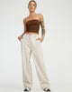 Abbildung von Albus Trouser in Ecru Brown Stitch