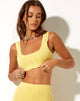 Bild von Alena Bralette in Pointelle Zitrone Diamantform
