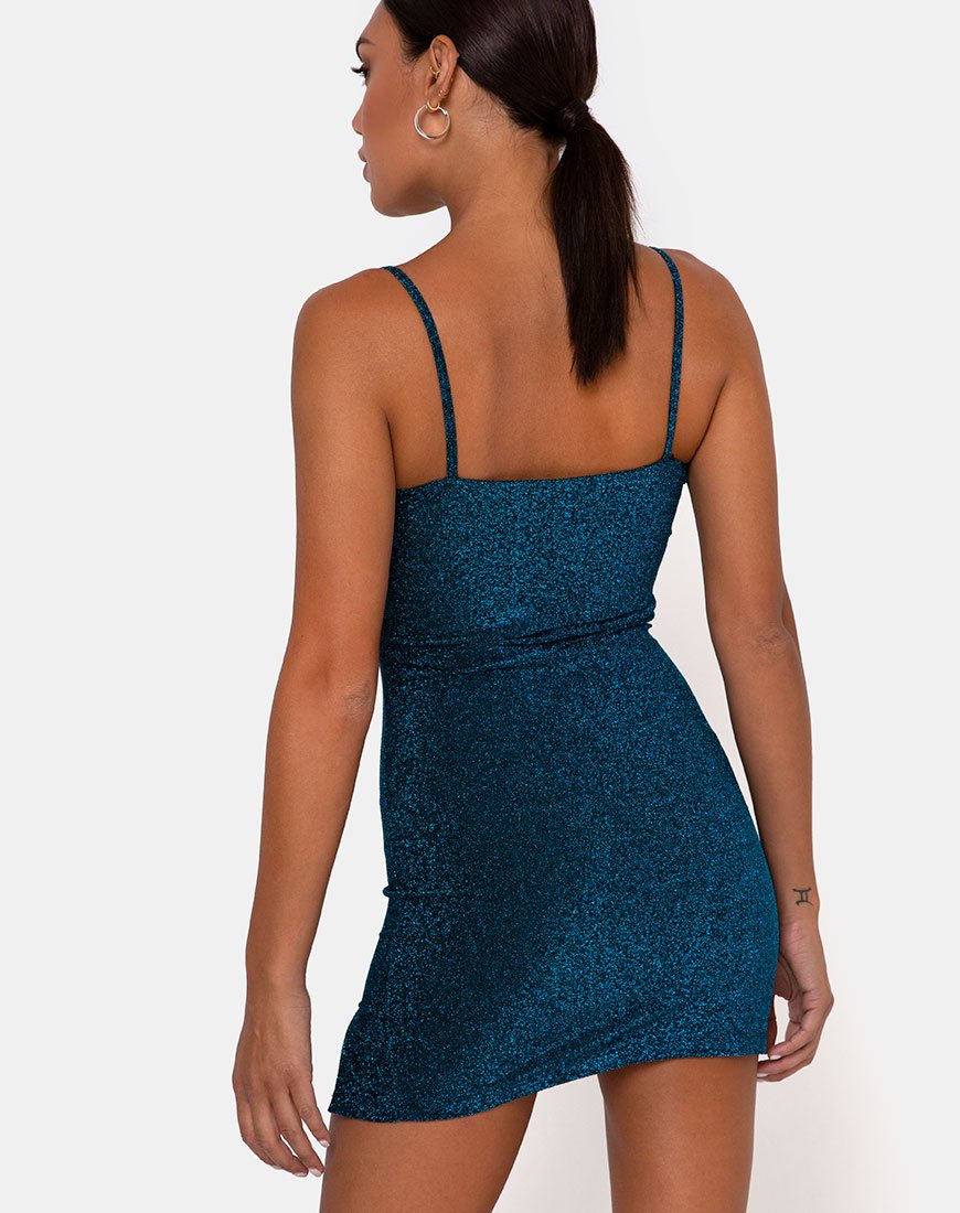 Alene Bodycon Kleid in Saphirblau