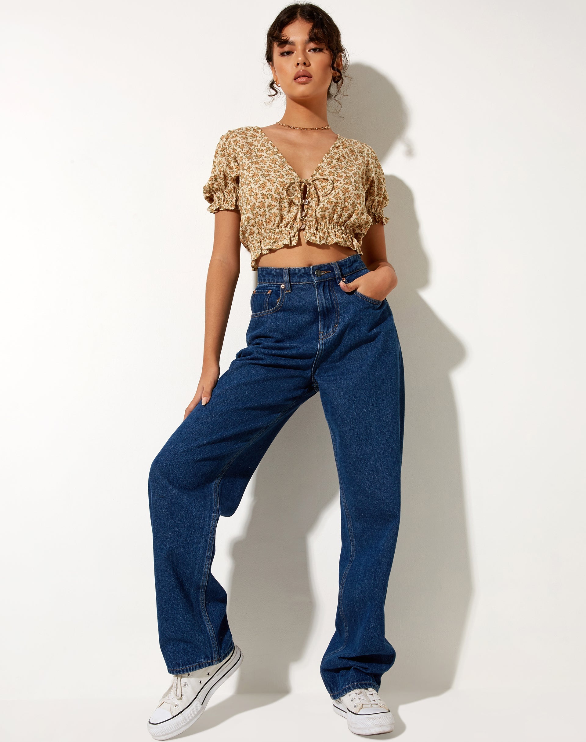 Bild von Aley Crop Top in Washed Ditsy