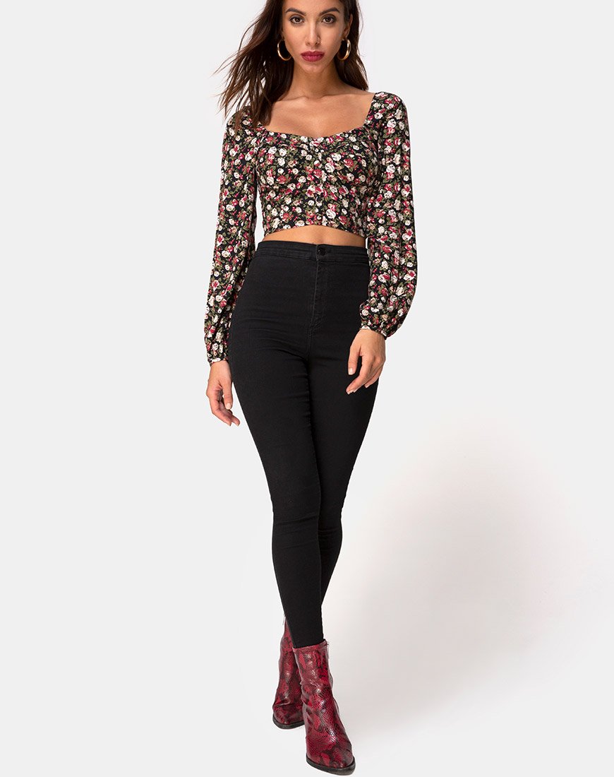 Bild von Alor Crop Top in Courtney Floral
