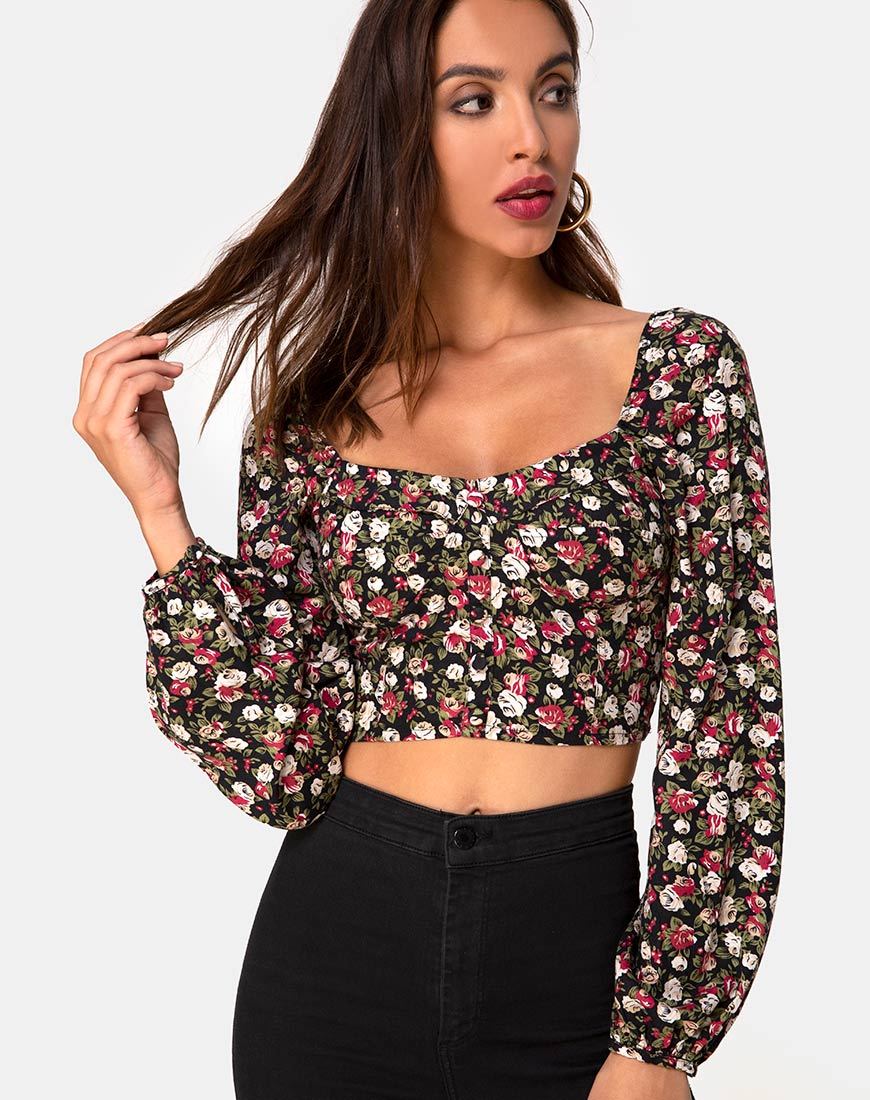 Bild von Alor Crop Top in Courtney Floral