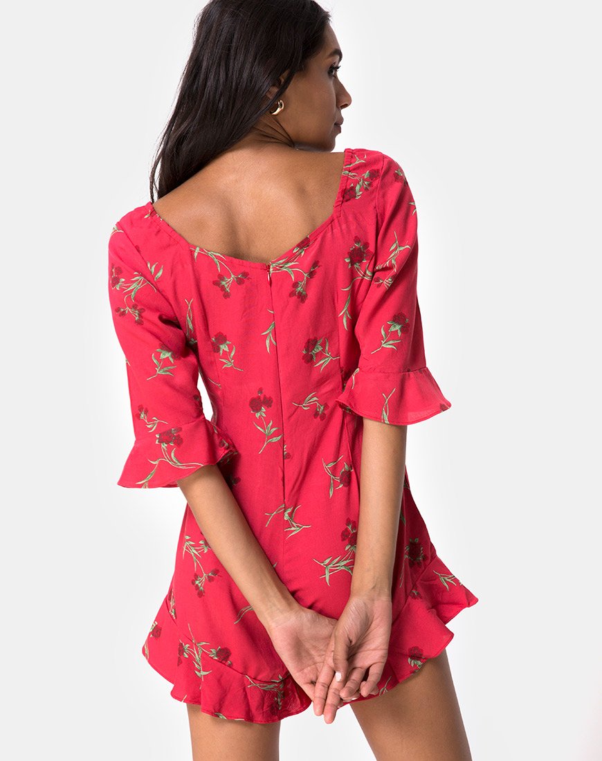 Altary Playsuit in Rouge-Rose-Rosa