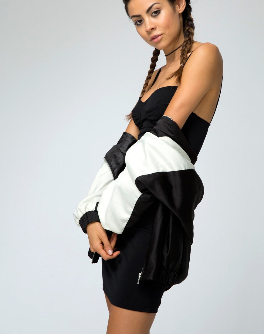 Image of Alvina Bodycon Kleid in Schwarz