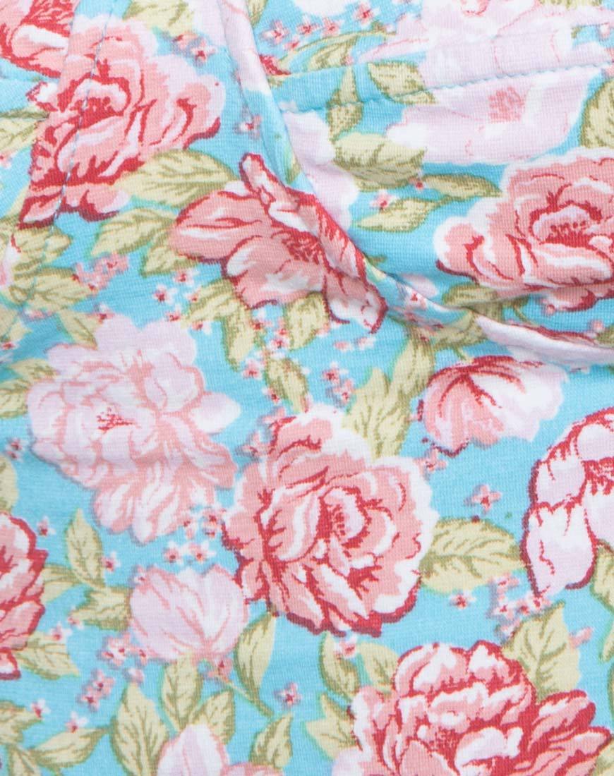 Image of Alvina Bodycon Kleid in Bloom Floral Blau Base