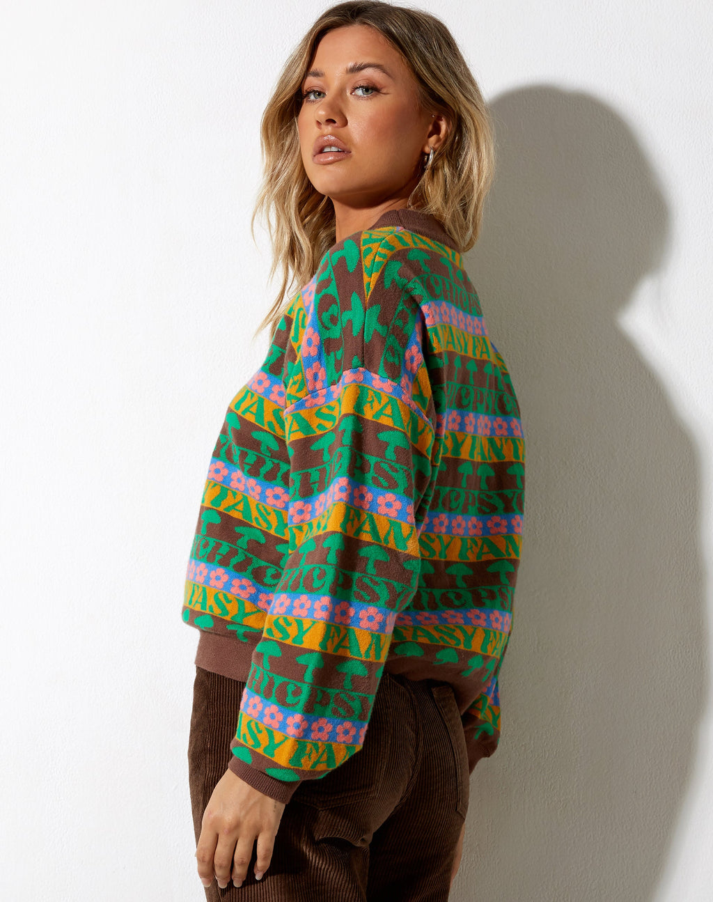 Ammar Pullover aus Fairisle Mix Braun