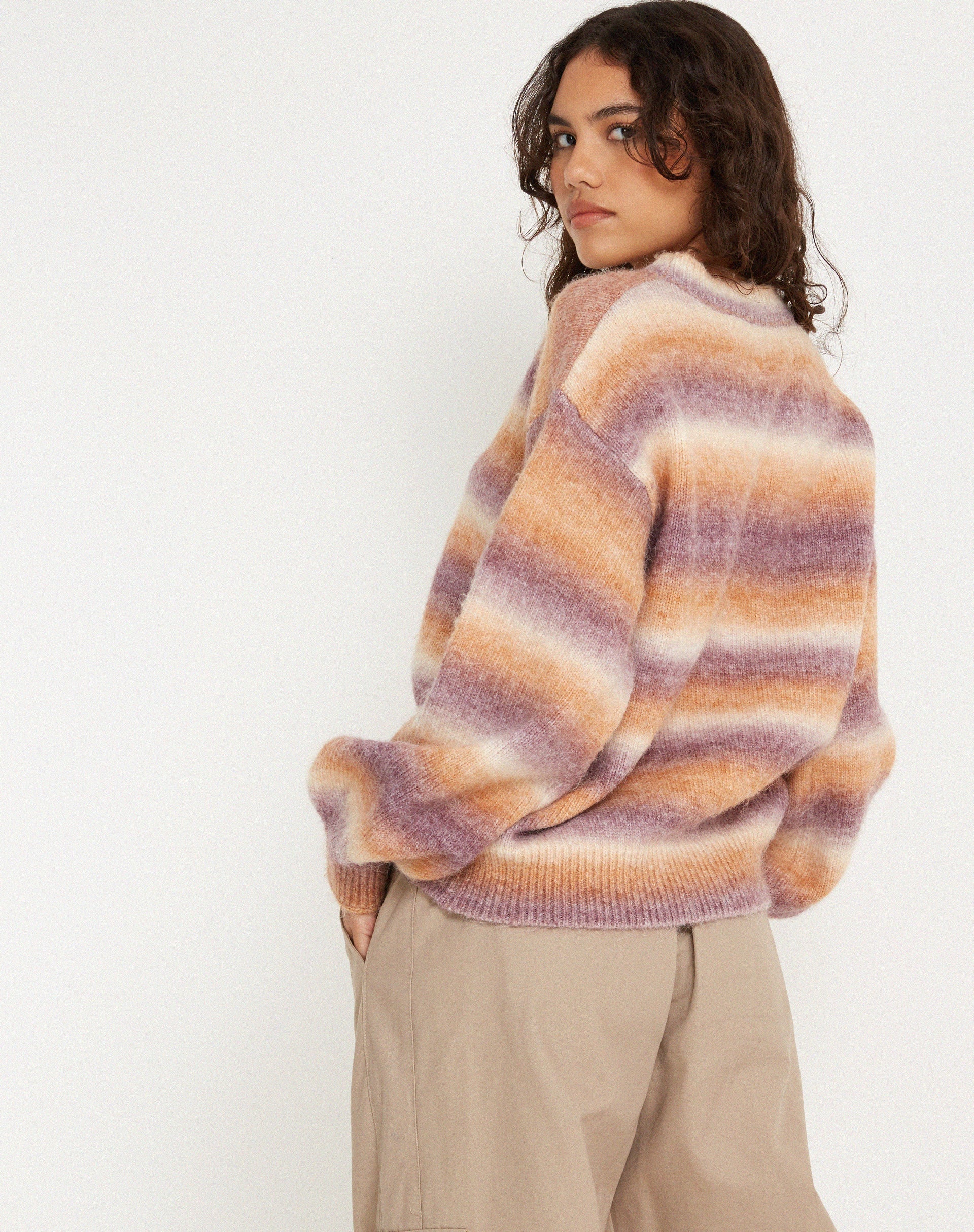 Bild von Ammaria Pullover in Lila Braun Creme