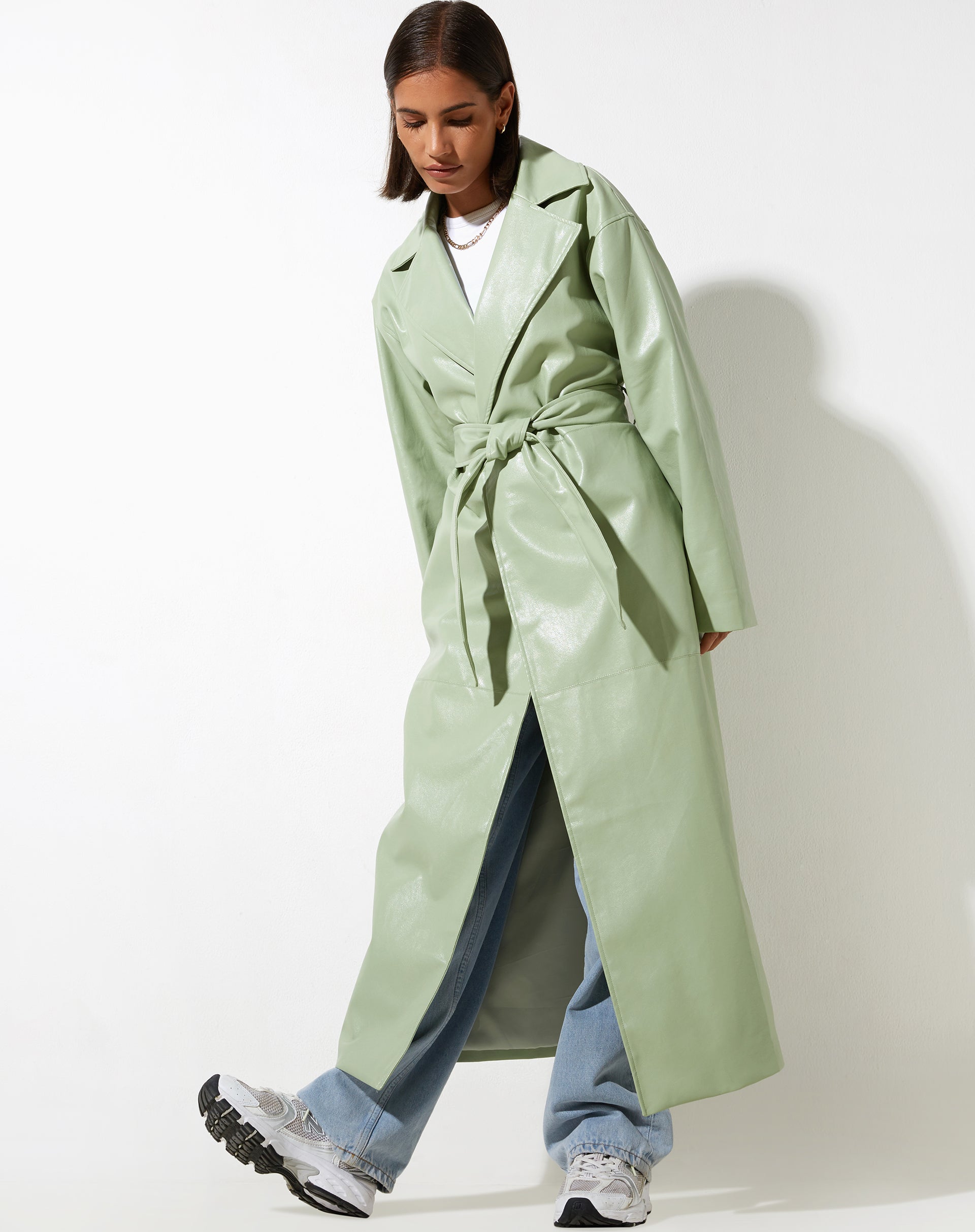 Abbildung von Ejo Trenchcoat in PU Mint
