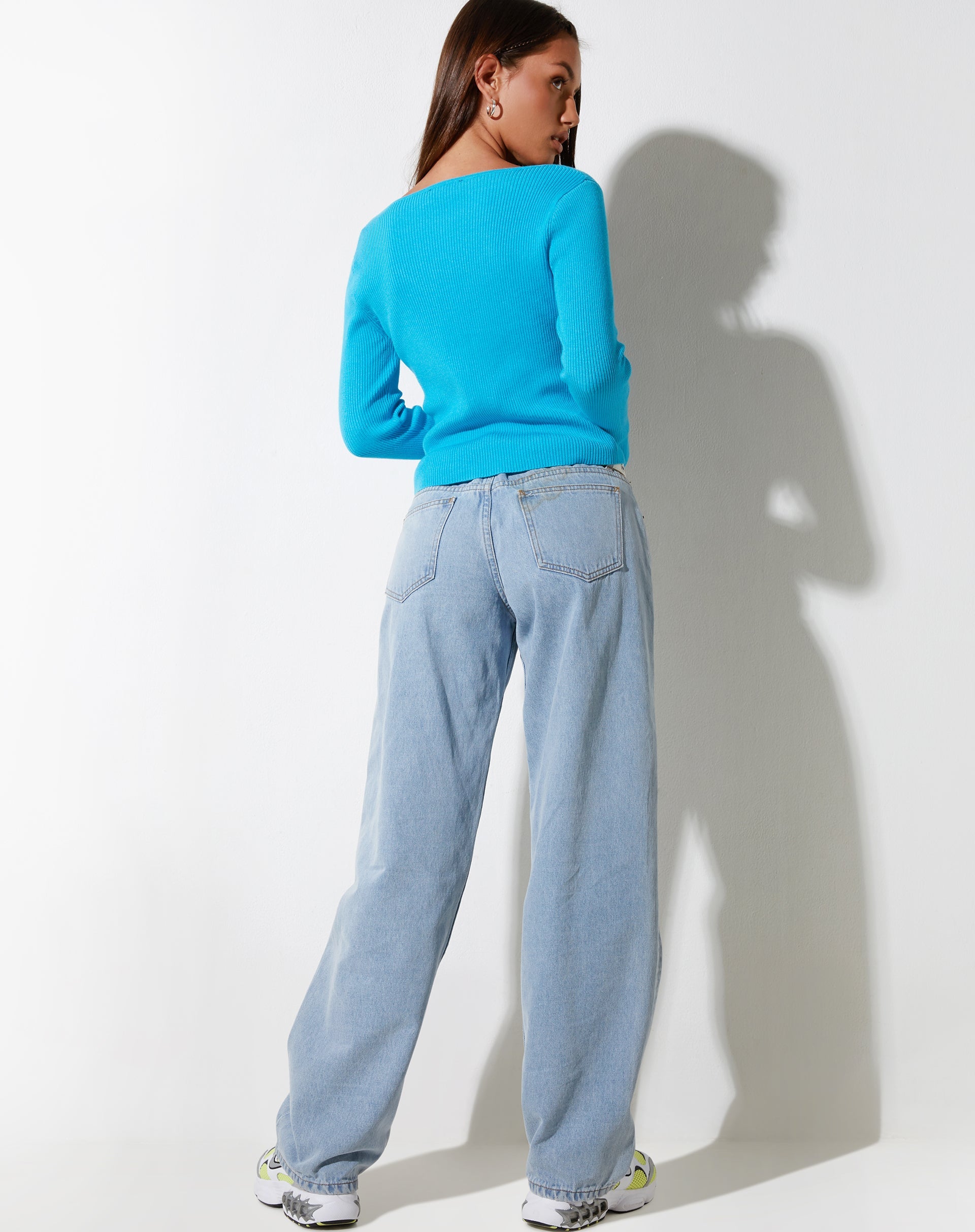 Bild von Andini Cardi in Knit Blue