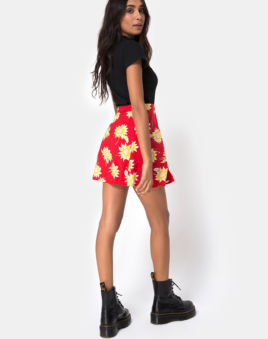 Bild von Andrea Skater Skirt in Sunny Days Rot