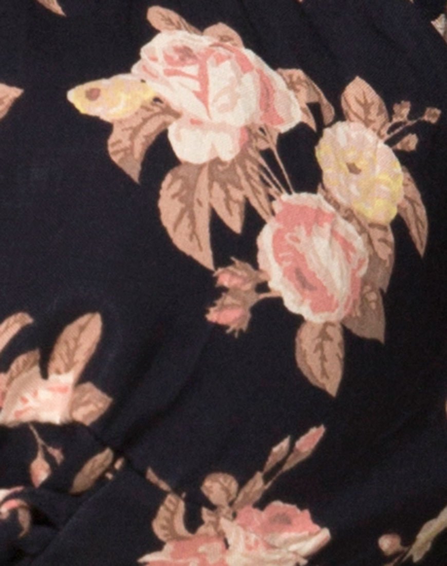 Image of Aneca Schulterfreies Top in Antik Rose Schwarz