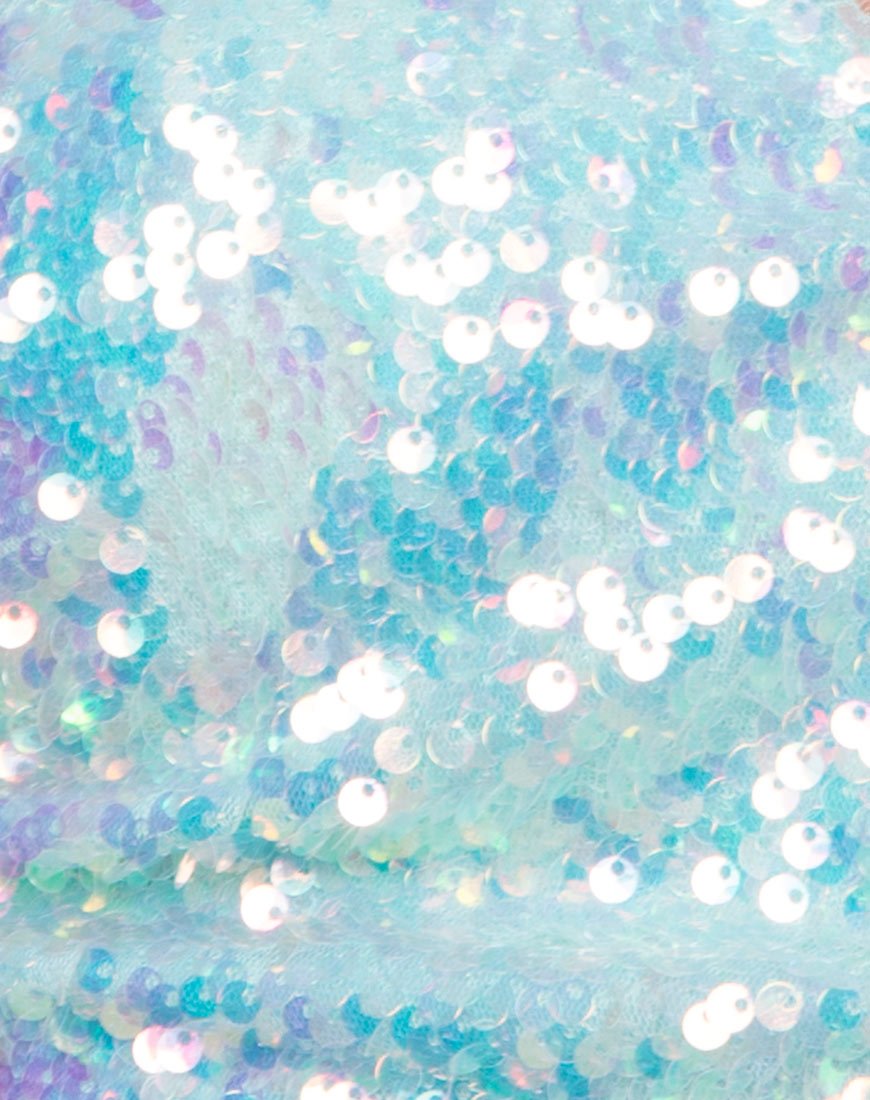 Bild von Crystal Short in Fishcale Pailletten Candy Einhorn