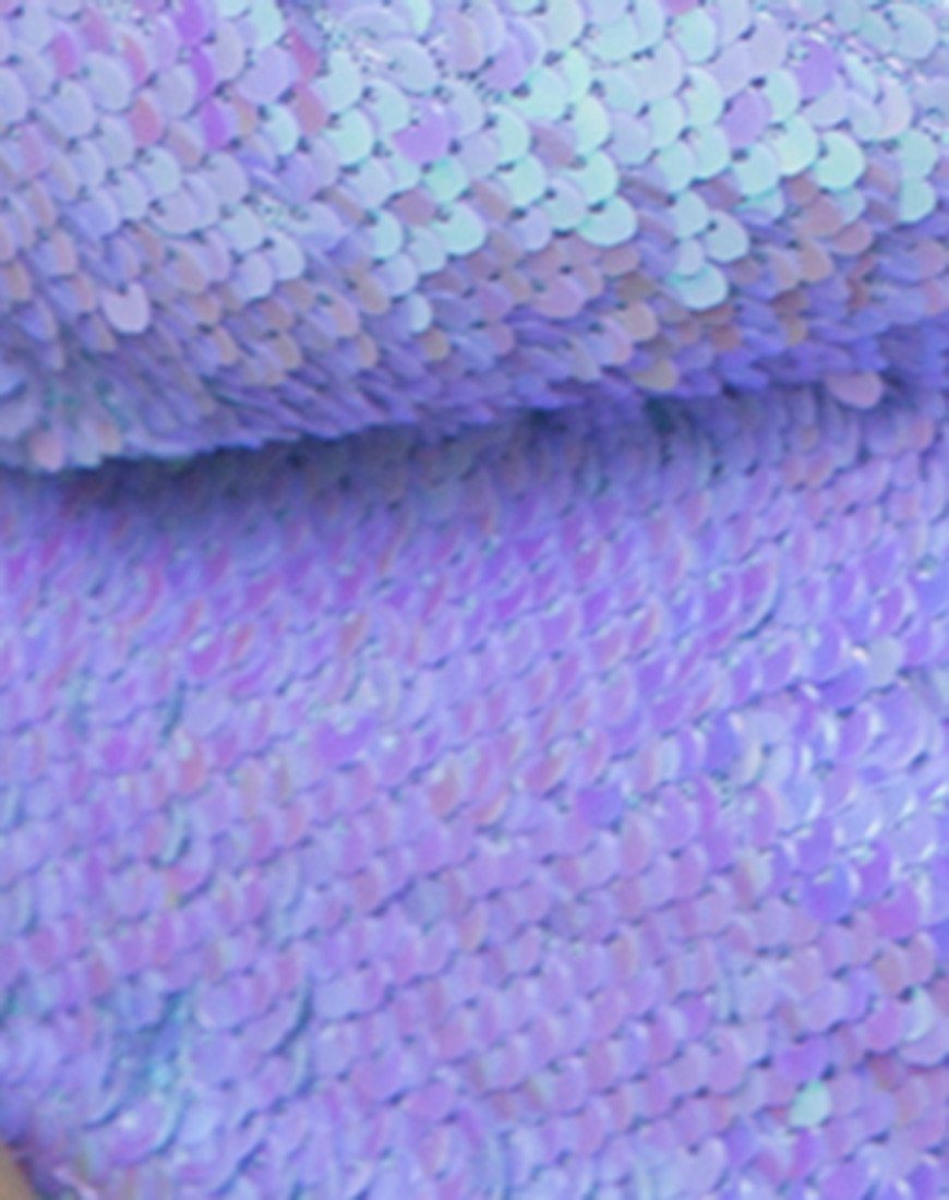 Bild von Angel Crop Top in Mermaid Fishcale Pailletten