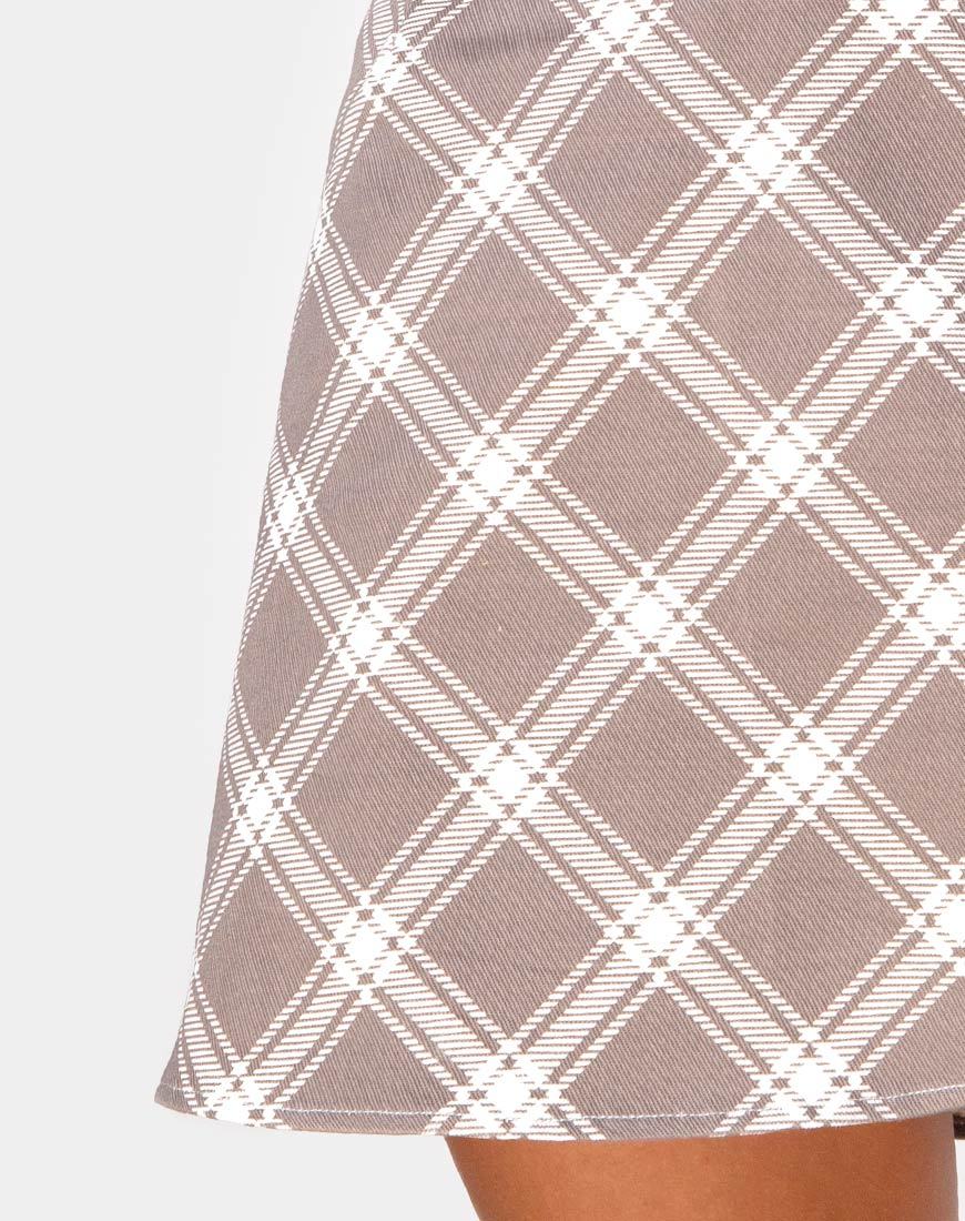 Bild von Annie Rock in Grunge Check Taupe