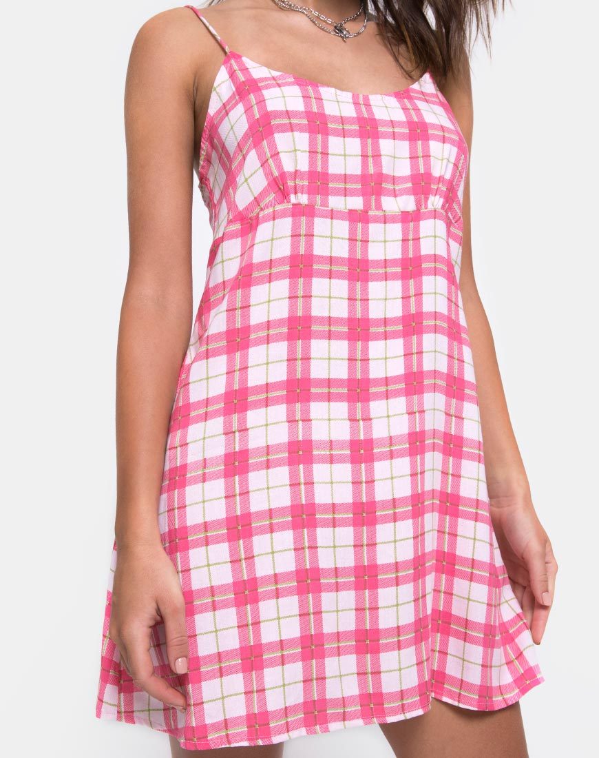 Image of Anoma Schlupfkleid im Picknick-Karo Rosa
