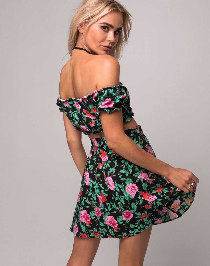 Bild von Antonia A-Linien-Rock in Flower Fling