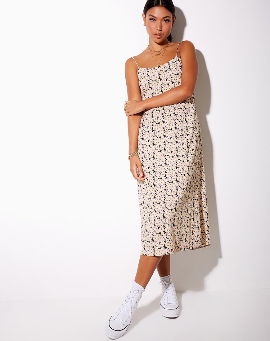 Image von Anya Midikleid in Daisy Day Cream