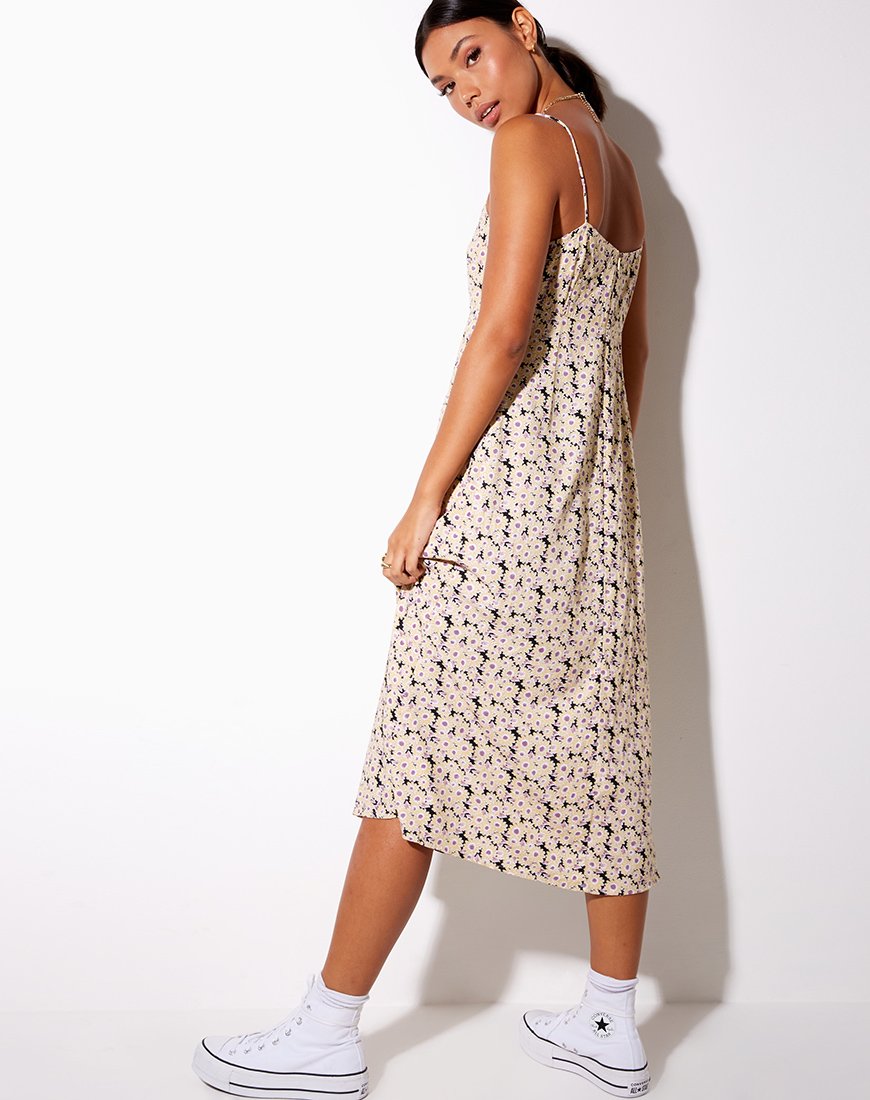 Image von Anya Midikleid in Daisy Day Cream