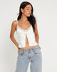 Bild von Apulia Butterfly Top in Satin Ivory