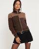 Abbildung der Arelius Strickjacke in Tonal Brown