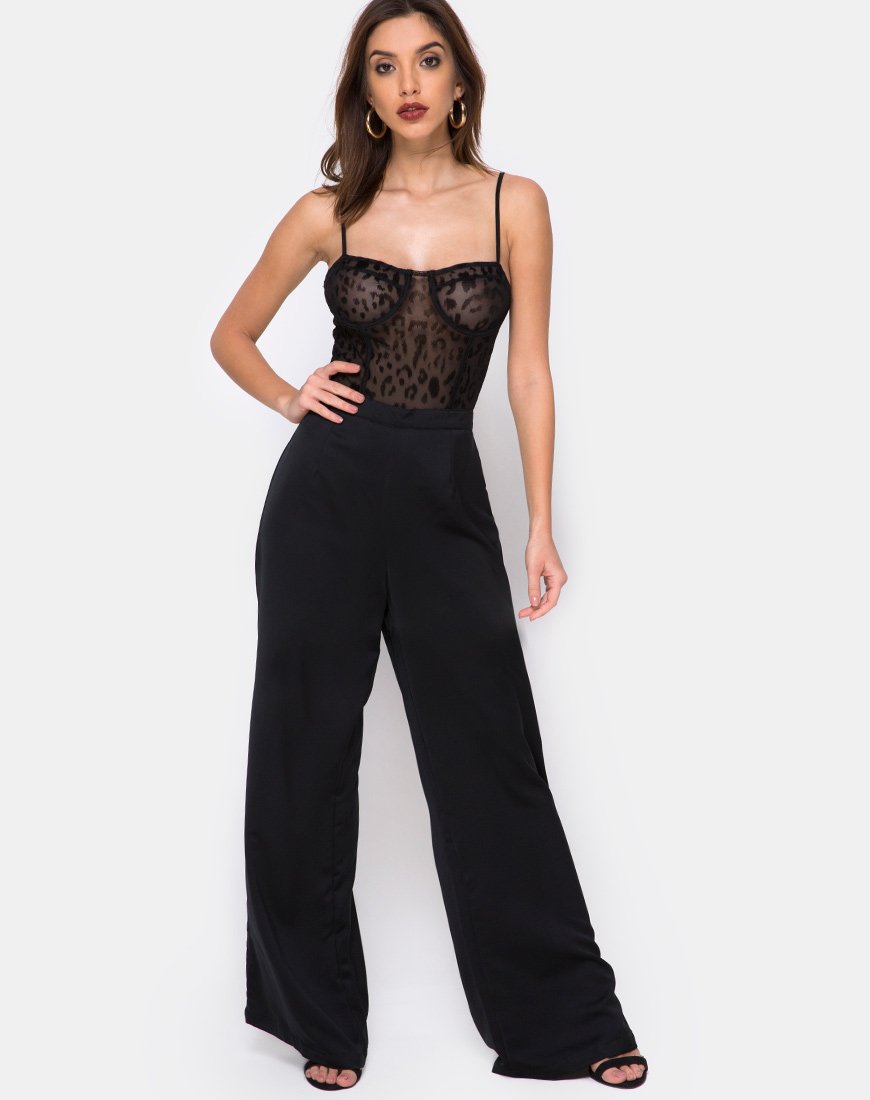 Bild von Ari Palazo Hose in Satin Schwarz