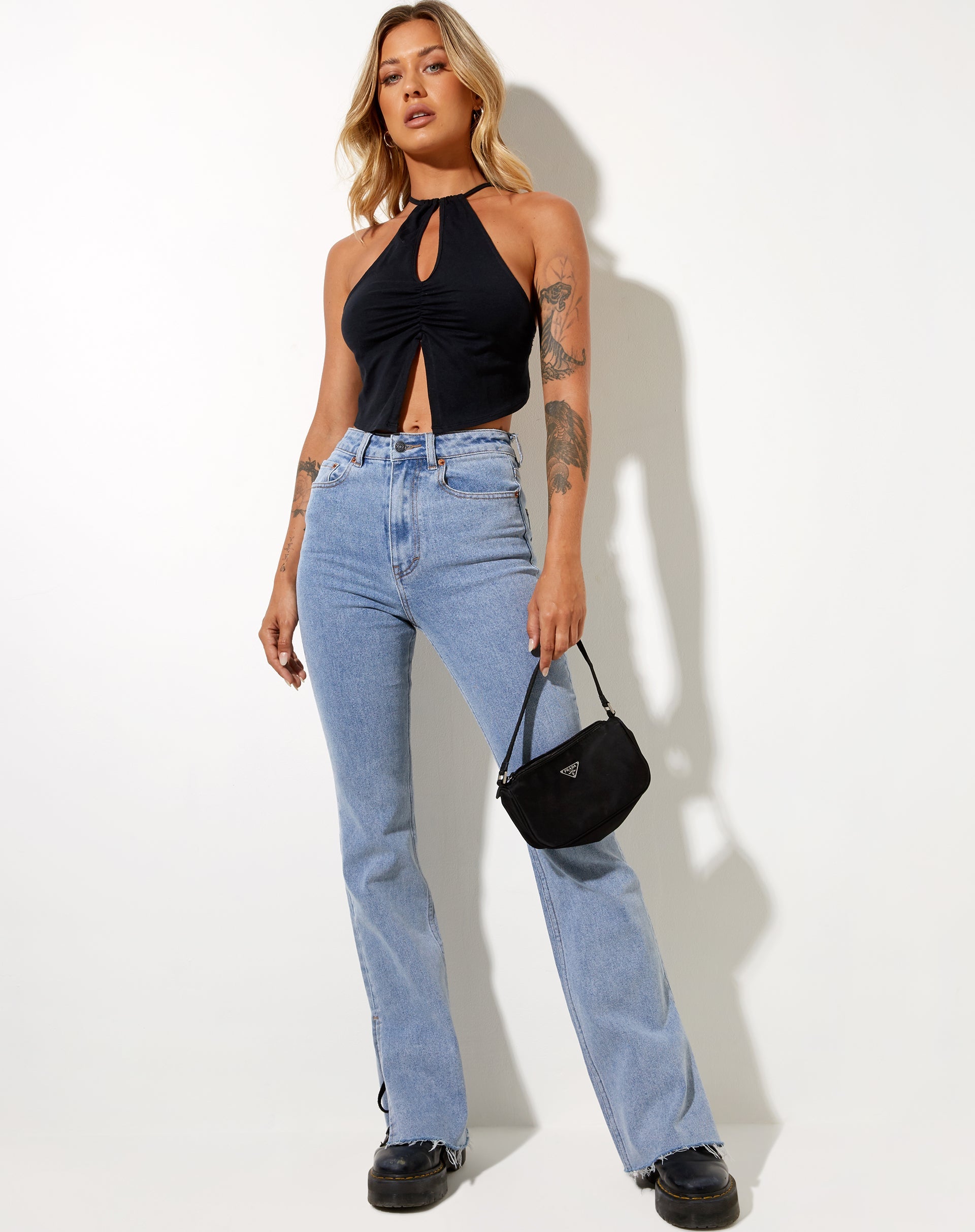 Image von Asmi Crop Top in Schwarz