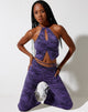 Bild von Asmi Crop Top in Desert Terrain Violett