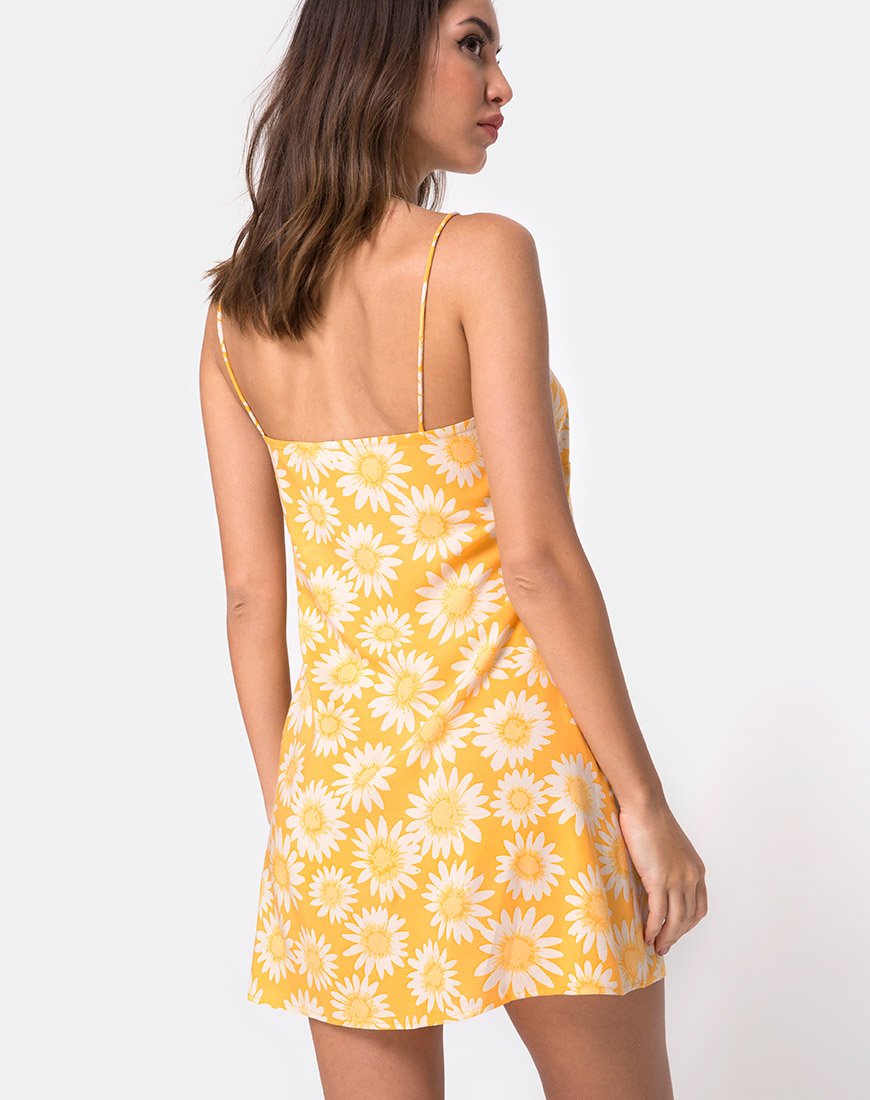 Auvaly Slip-Kleid in Sunkissed Floral Gelb