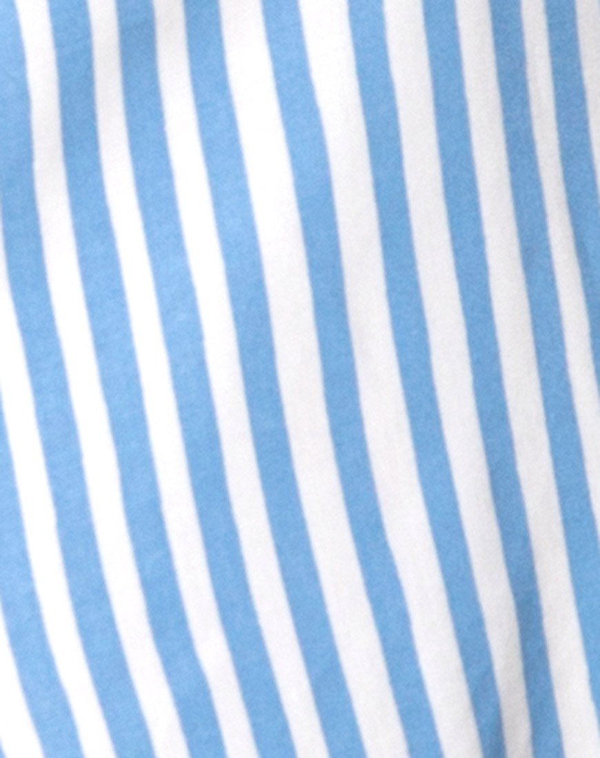 Bild von Auvaly Slip Dress in Basic Stripe Blau und Weiß
