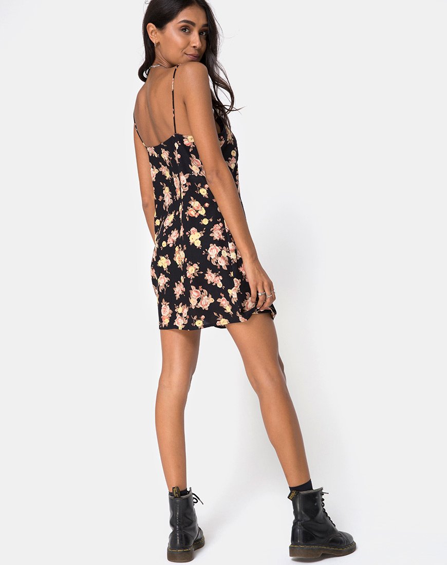 Image of Auvaly Slip Dress in Antik Rose Schwarz