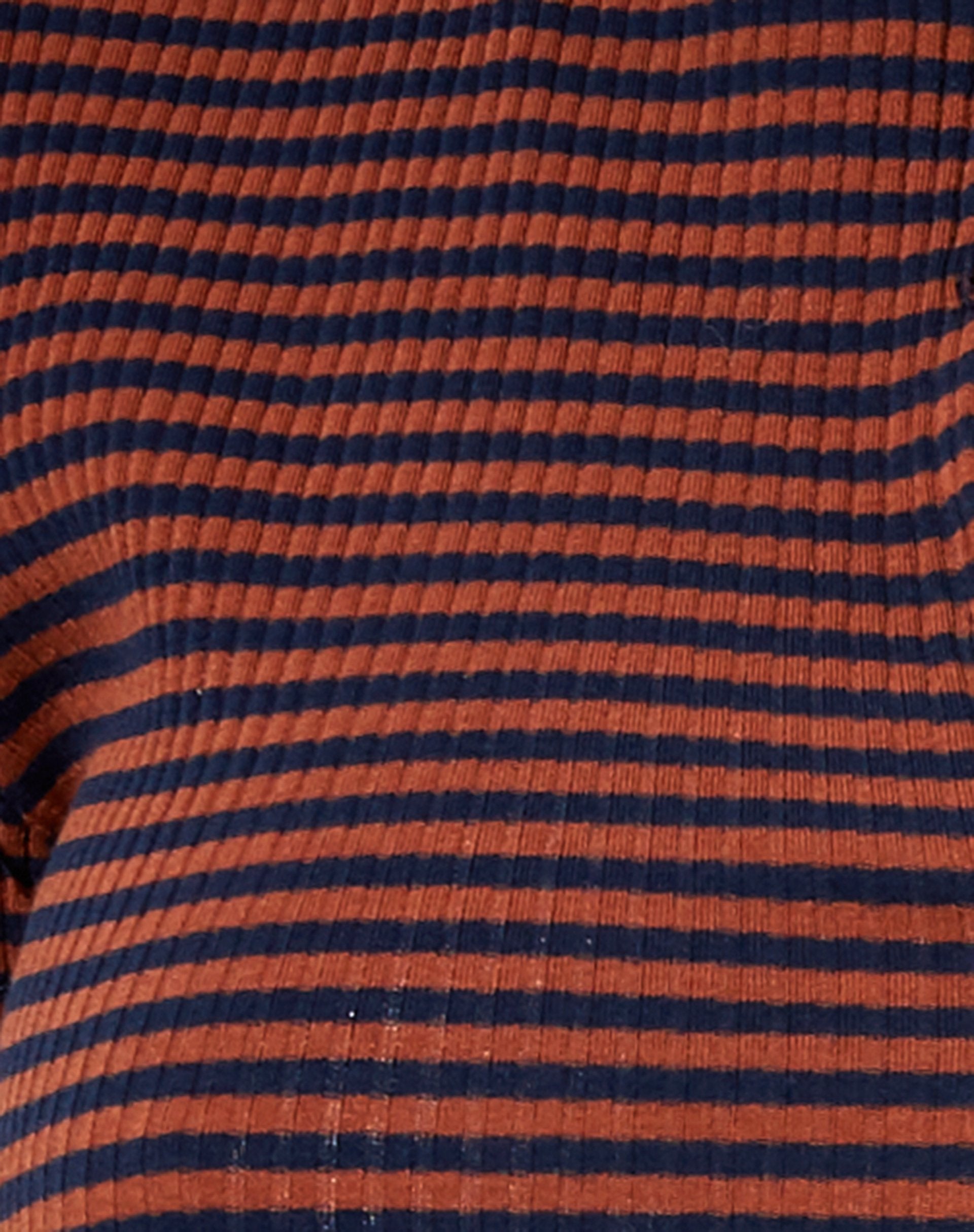 Bild von Avia Crop Top in Rib Braun und Marine