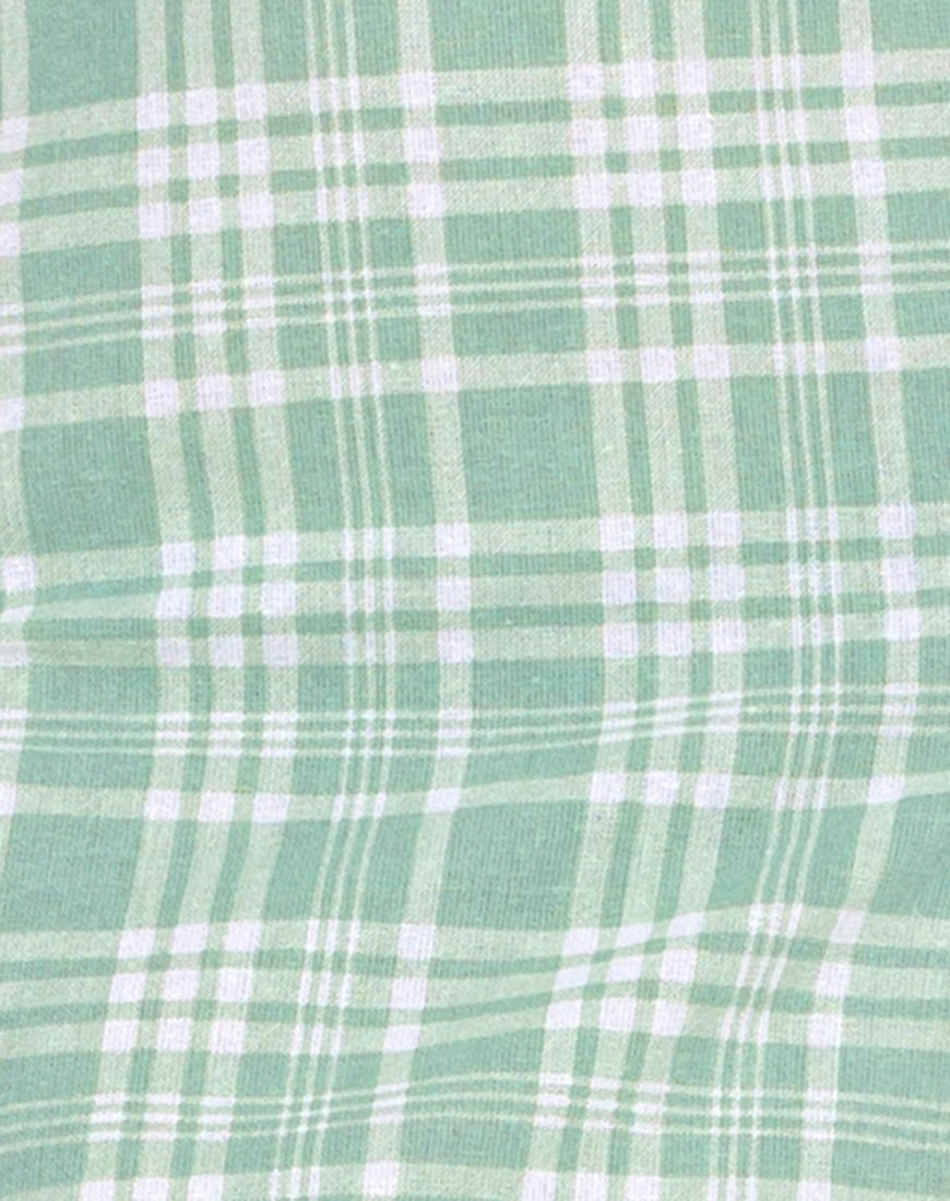Image of Ayuka Midikleid aus Tischtuch Neo Mint