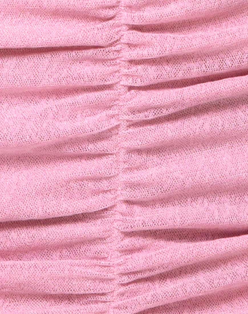 Bild von Azalea Off The Shoulder Kleid in Sheer Knit Blush
