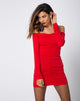 Bild von Azalea Off The Shoulder Kleid in Rot