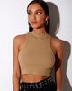 Bild von Azura Crop Top in Rippe Camel