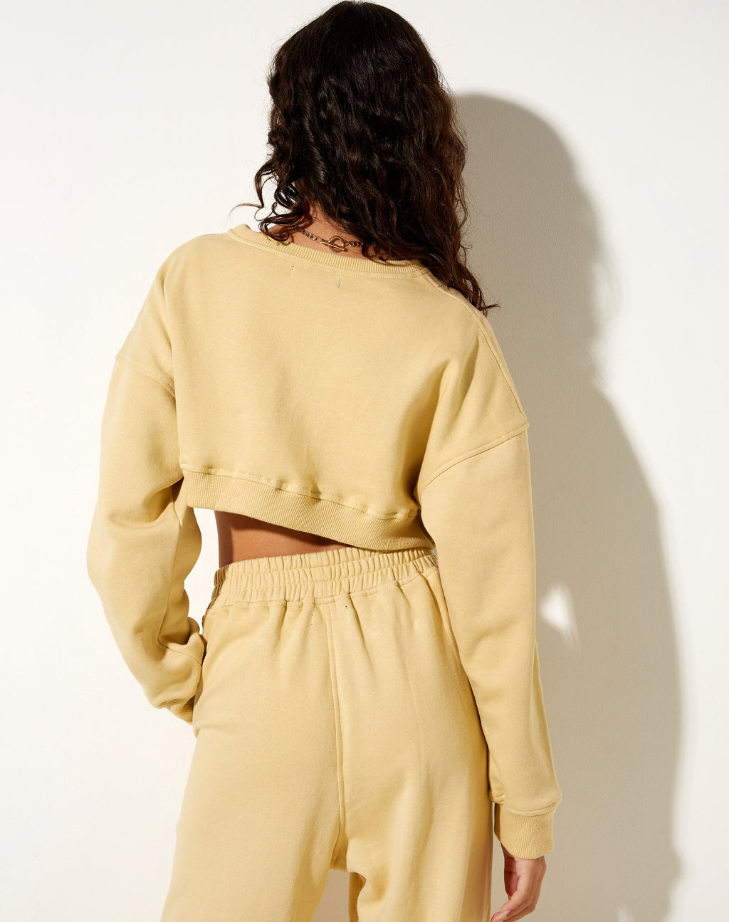 Bacel Gekürztes Sweatshirt in Custard M Embro