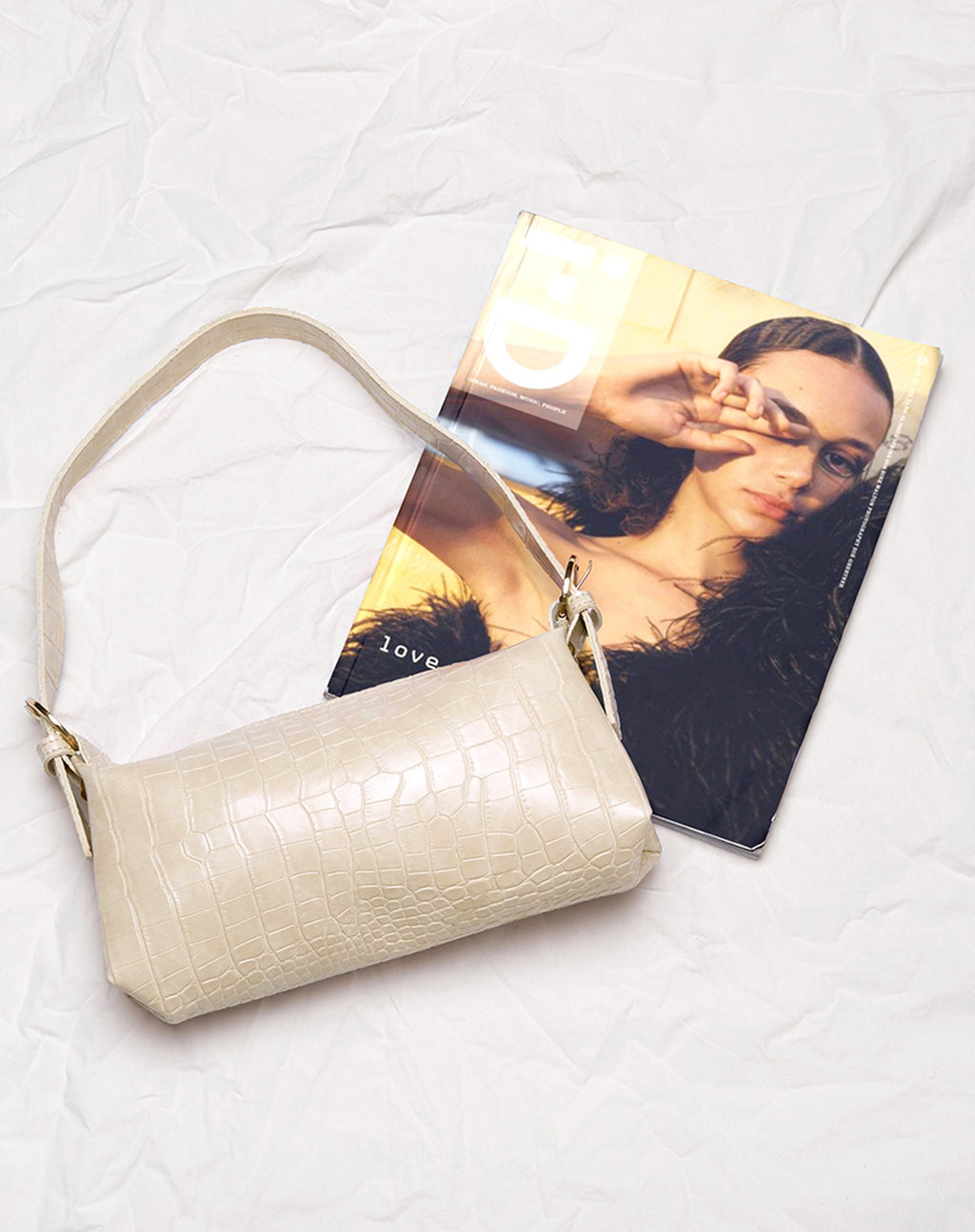Leila Umhängetasche in Creme