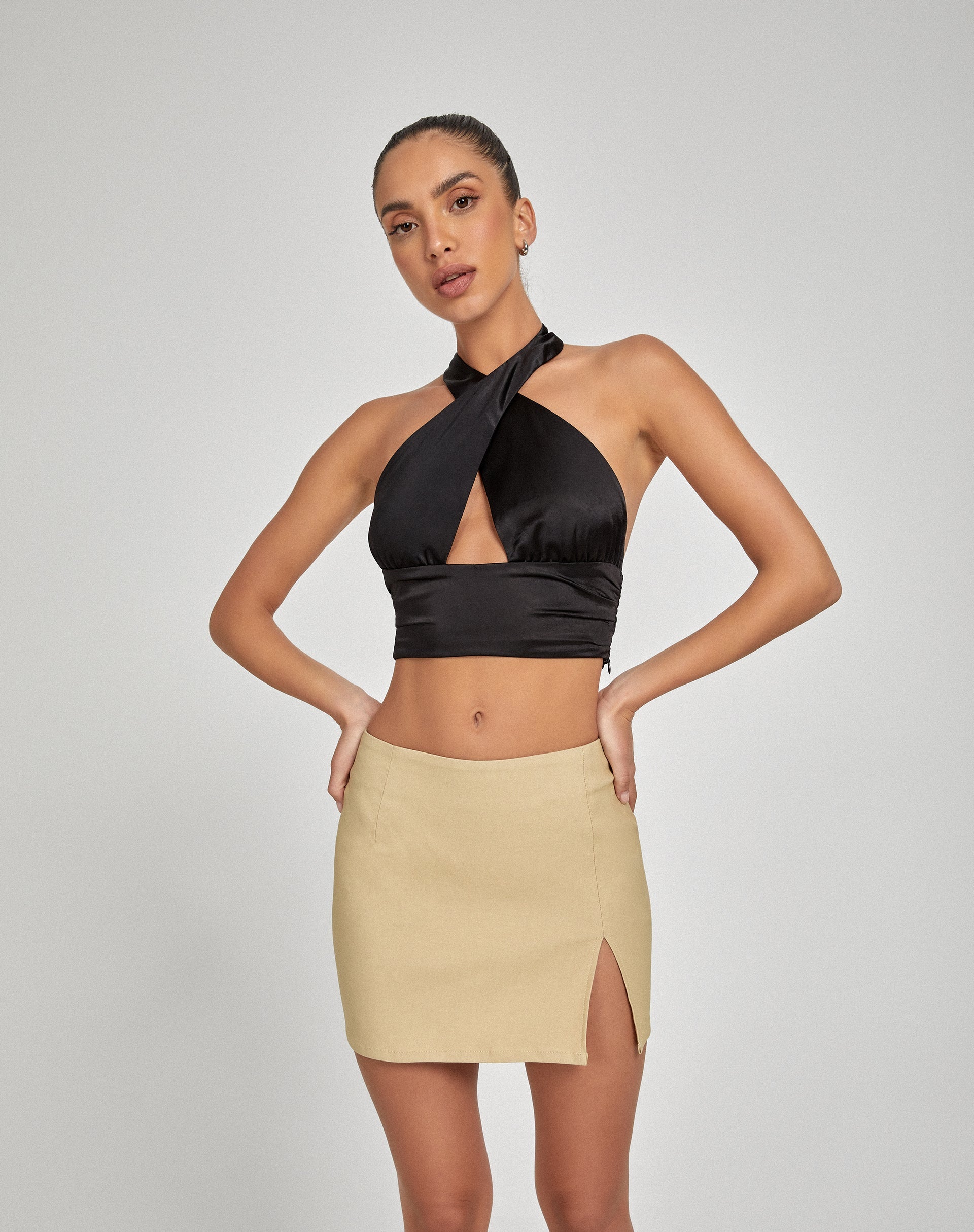 Bild von Pelma Minirock in Tailoring Ecru