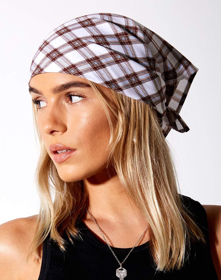 Bandana in Schachmatt Braun