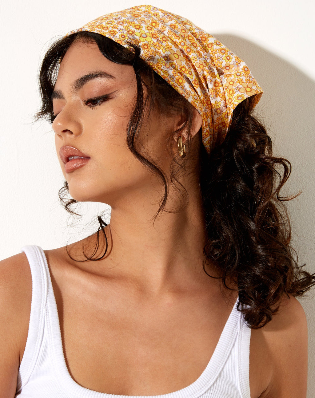 Bandana in Gartenblume Gelb