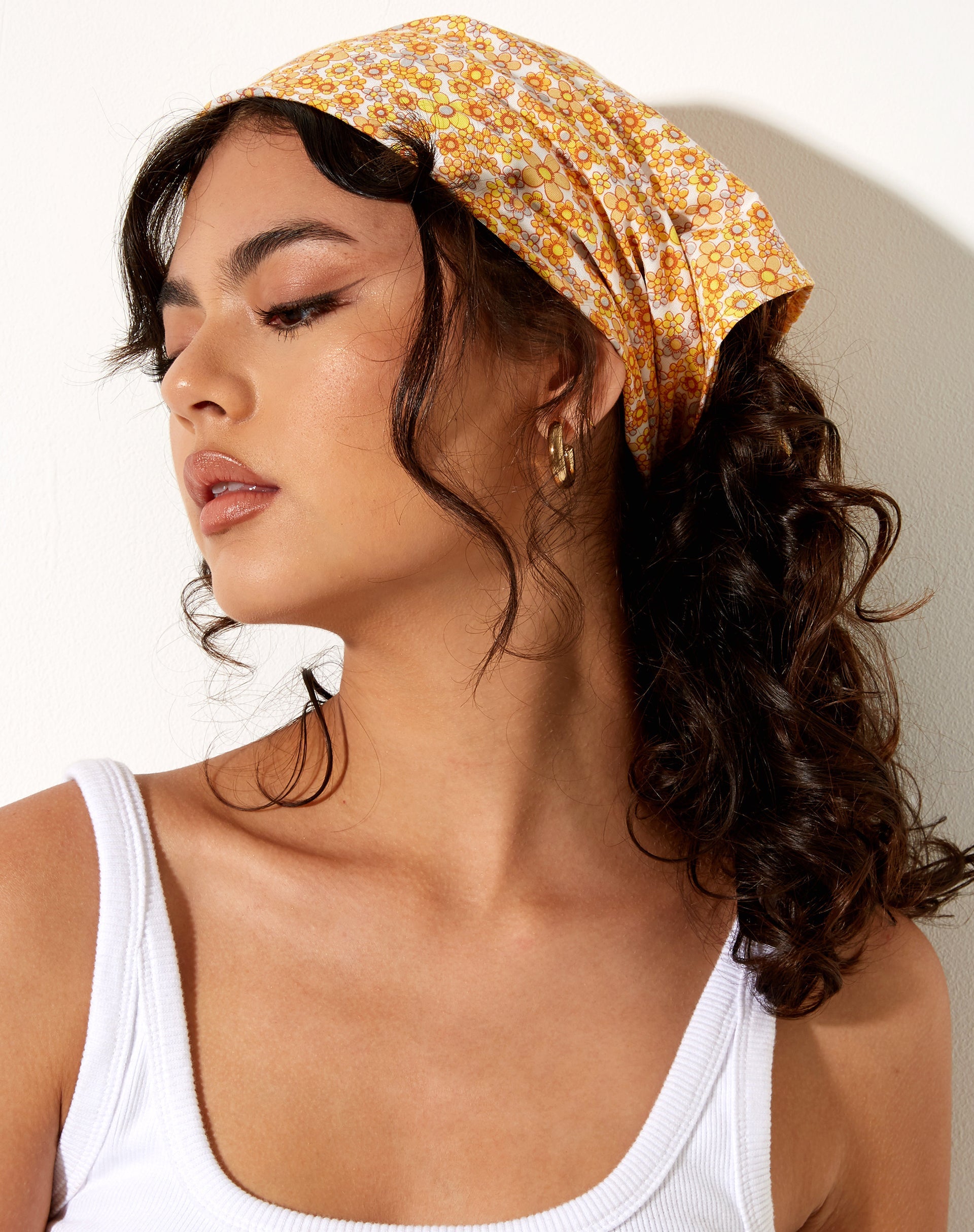 Bandana in Gartenblume Gelb