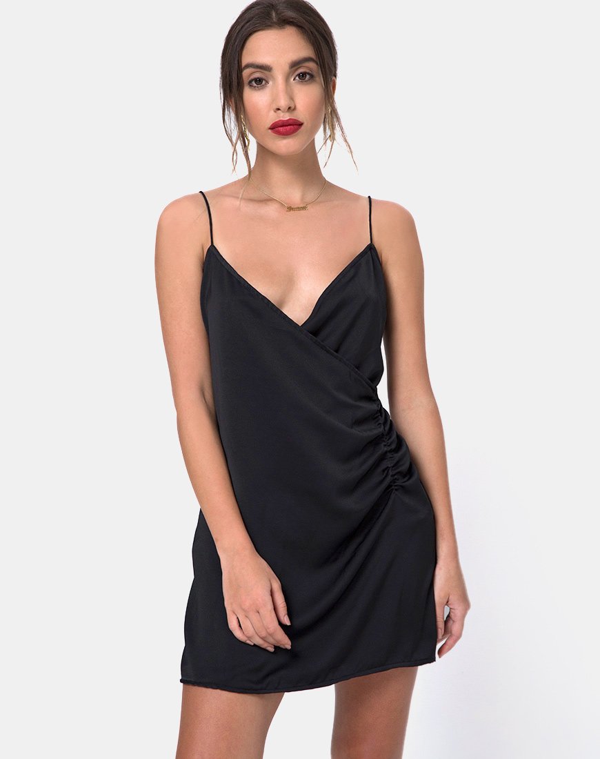 Bartier Minikleid aus Satin Max Zara Schwarz