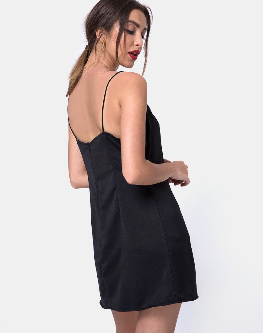 Bartier Minikleid aus Satin Max Zara Schwarz