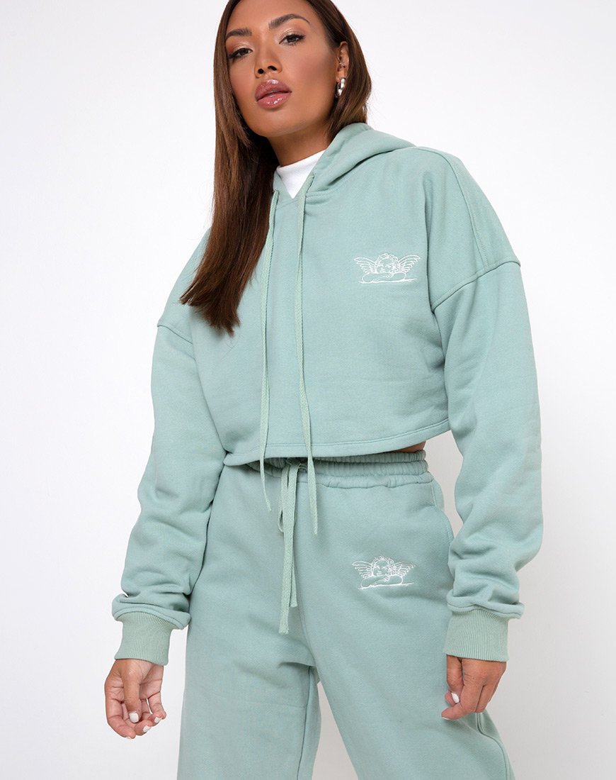 Bild von Roky Hoodie in Seafoam Angelo Embro